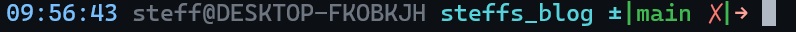 oh my bash prompt